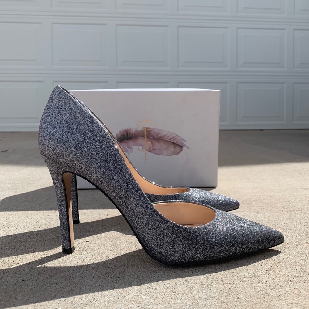 Jessica Simpson Claudette Dusty Glitter Women 9.5M